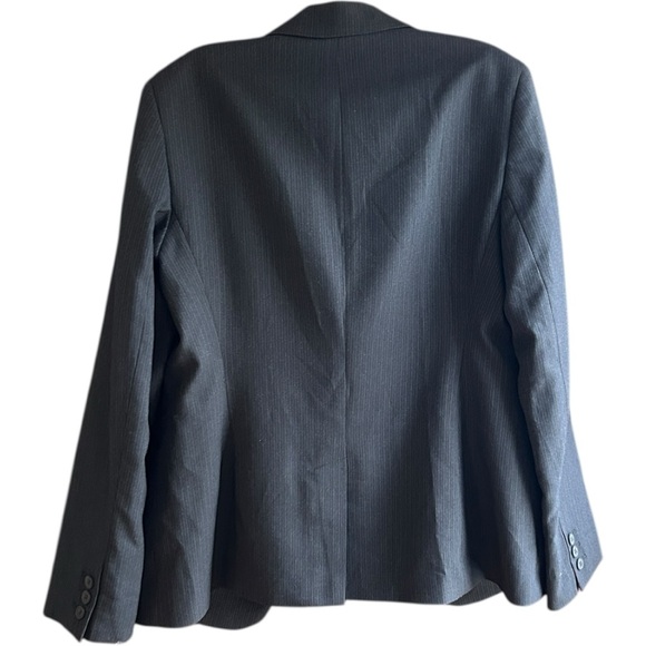 NWT Calvin Klein blue pinstripe skirt suit Sz 10 - Picture 2 of 10